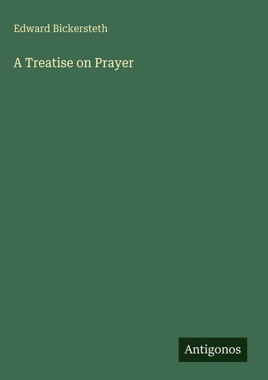 Produktbild: A Treatise on Prayer