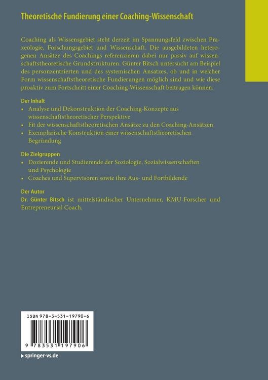 Produktbild: Theoretische Fundierung einer Coaching-Wissenschaft