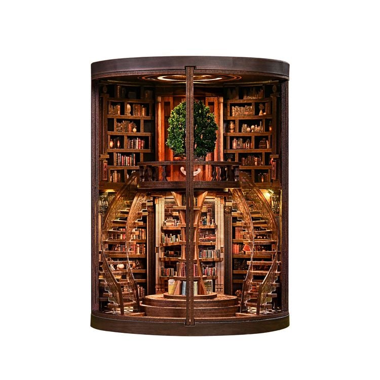 Produktbild: Book Nook DIY B&uuml;cherecke Wisdom Ring Library