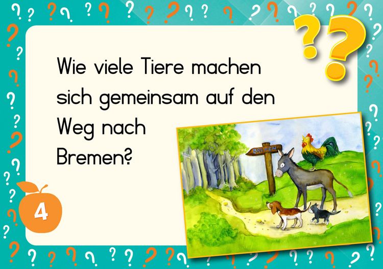 Produktbild: Lesen &uuml;ben mit Bilderr&auml;tseln zu den Bremer Stadtmusikanten. 34 Bildkarten zur Lesef&ouml;rderung