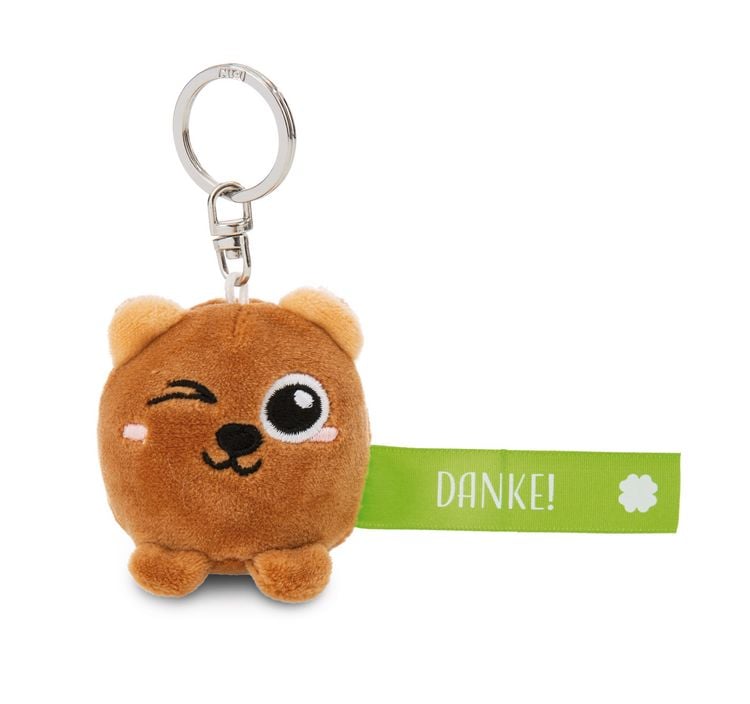 Produktbild: Schl&uuml;sselanh&auml;nger B&auml;r &bdquo;Danke!&ldquo; gr&uuml;n 5cm an Header