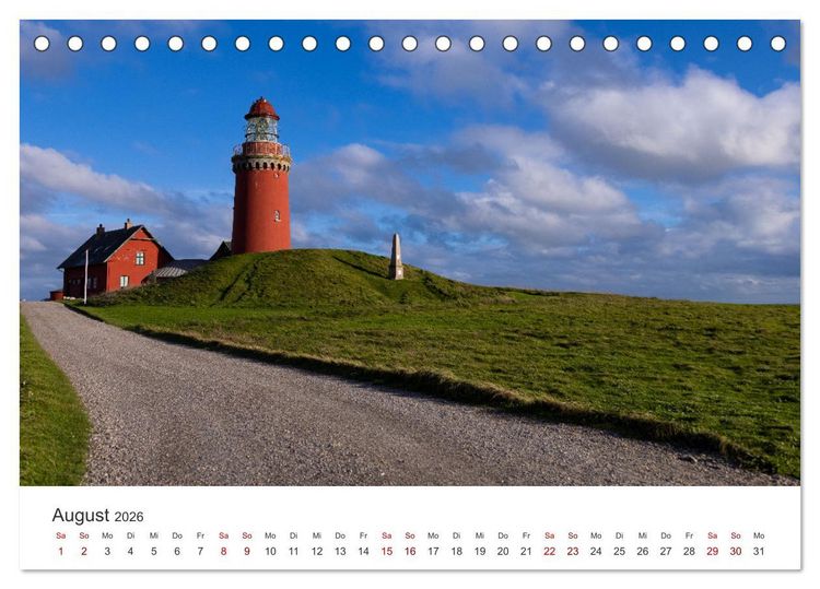 Produktbild: D&auml;nemarks Nordseezauber (Tischkalender 2026 DIN A5 quer), CALVENDO Monatskalender