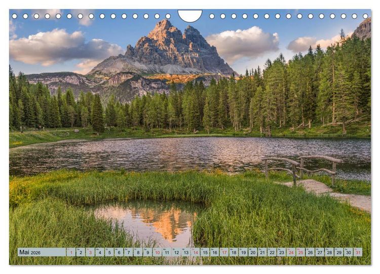 Produktbild: Dolomiten, Alpenparadies im Norden Italiens (Wandkalender 2026 DIN A4 quer), CALVENDO Monatskalender