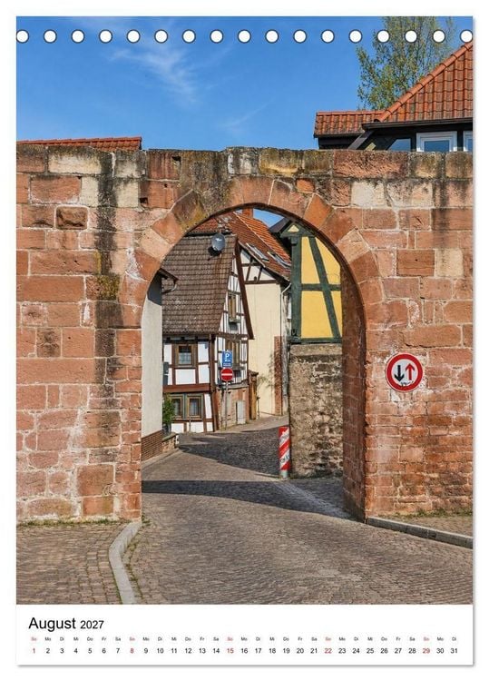 Produktbild: Gelnhausen Stadt vertikal (Tischkalender 2027 DIN A5 hoch), CALVENDO Monatskalender