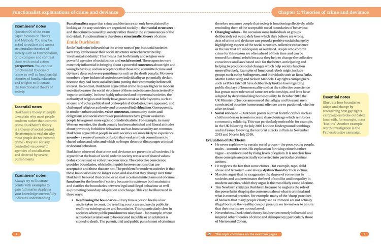 Produktbild: AQA A Level Sociology Crime and Deviance with Theory and Methods