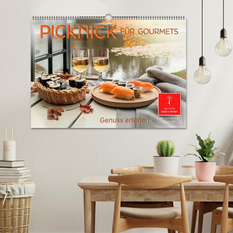 Produktbild: Picknick f&uuml;r Gourmets - Genuss erleben (Wandkalender 2026 DIN A2 quer), CALVENDO Monatskalender