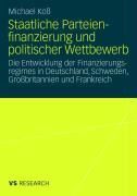 Produktbild: Staatliche Parteienfinanzierung und politischer Wettbewerb