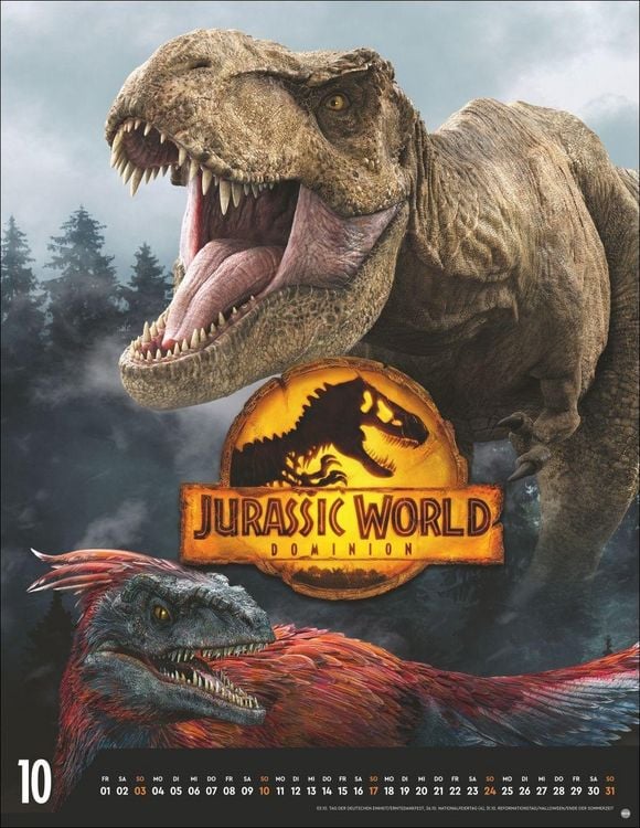 Produktbild: Jurassic Filmplakate Posterkalender 2027