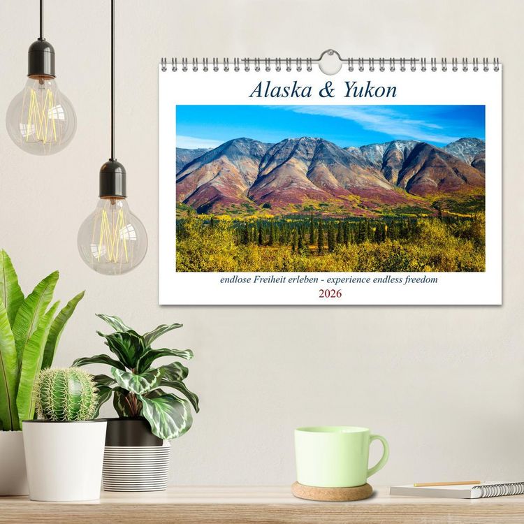 Produktbild: Alaska und Yukon, endlose Freiheit erleben (Wandkalender 2026 DIN A4 quer), CALVENDO Monatskalender