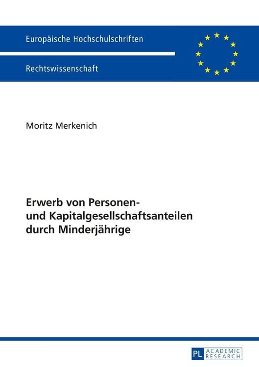 Produktbild: Erwerb von Personen- und Kapitalgesellschaftsanteilen durch Minderj&auml;hrige