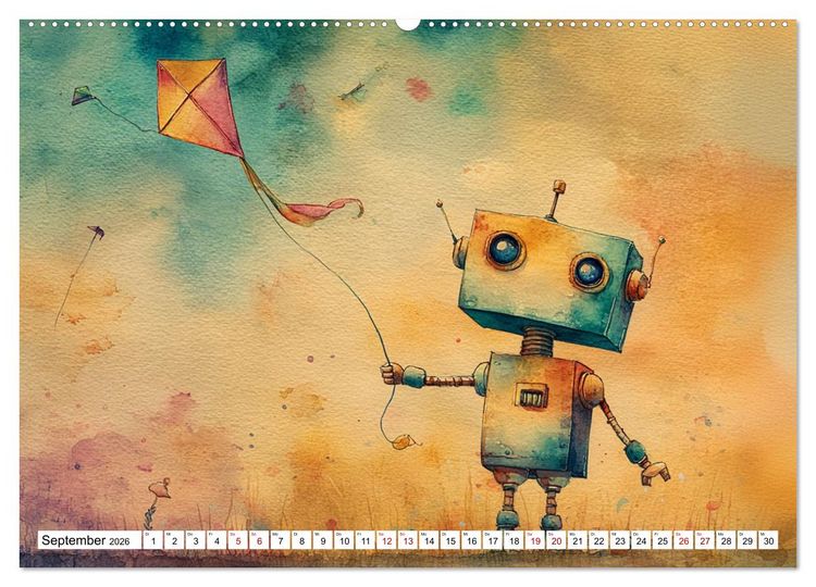 Produktbild: Leevi - Ein Freund zum Tr&auml;umen und Staunen (Wandkalender 2026 DIN A2 quer), CALVENDO Monatskalender