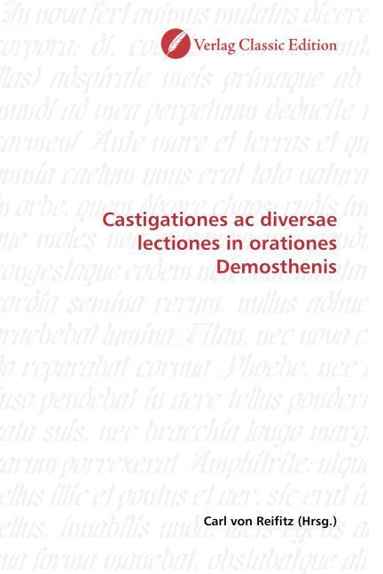 Produktbild: Castigationes ac diversae lectiones in orationes Demosthenis