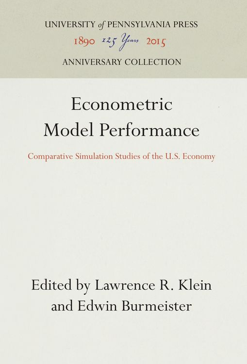 Produktbild: Econometric Model Performance