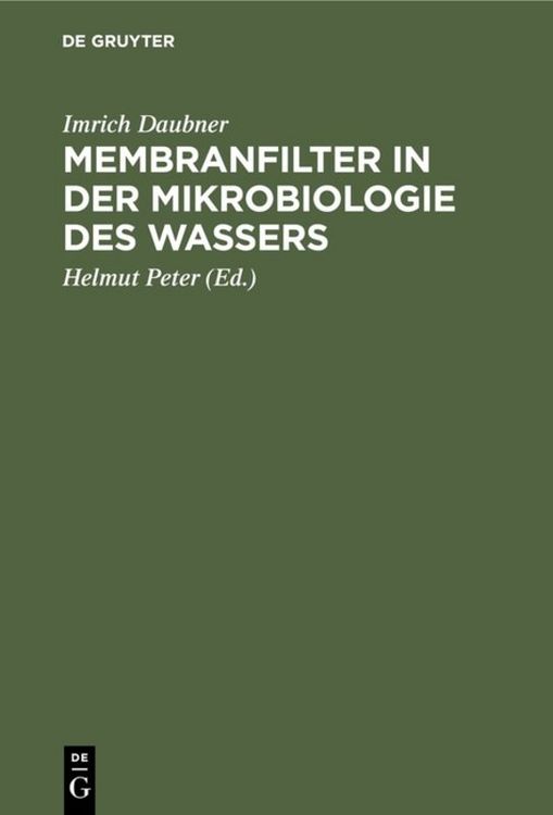 Produktbild: Membranfilter in der Mikrobiologie des Wassers