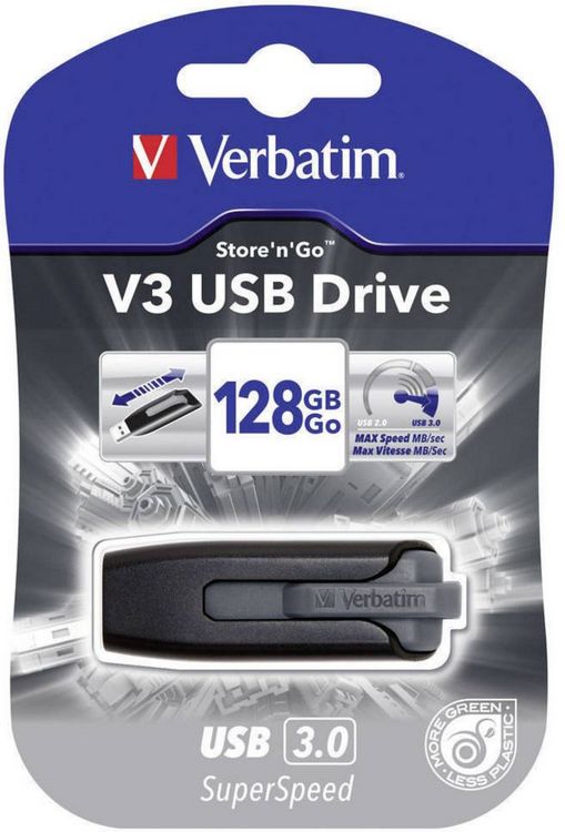 Produktbild: VERBATIM USB 3.0 Drive 128GB V3