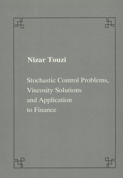 Produktbild: Stochastic control problems, viscosity solutions and application to finance