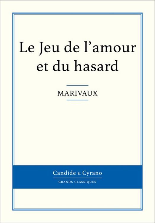 Produktbild: Le Jeu de l'amour et du hasard