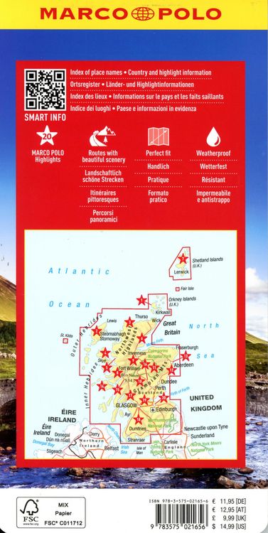 Produktbild: MARCO POLO Reisekarte Schottland 1:350.000