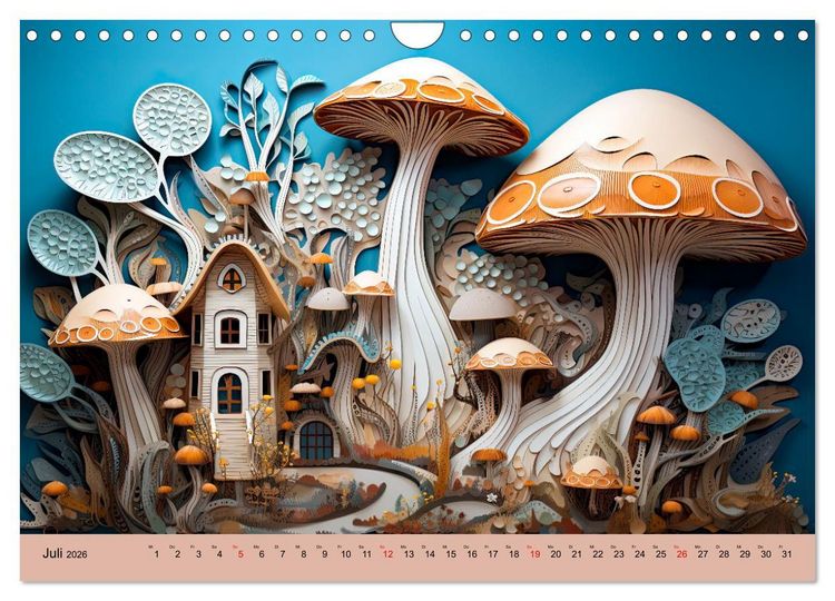 Produktbild: Magie der Pilze (Wandkalender 2026 DIN A4 quer), CALVENDO Monatskalender