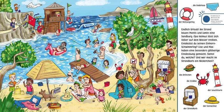 Produktbild: H&ouml;r mal (Soundbuch): Wimmelbuch: Wir machen Urlaub