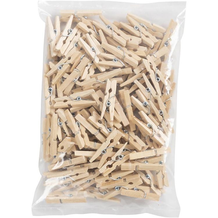 Produktbild: Creativ Company Holzklammern, L 30 mm, B 3 mm, 100 Stk