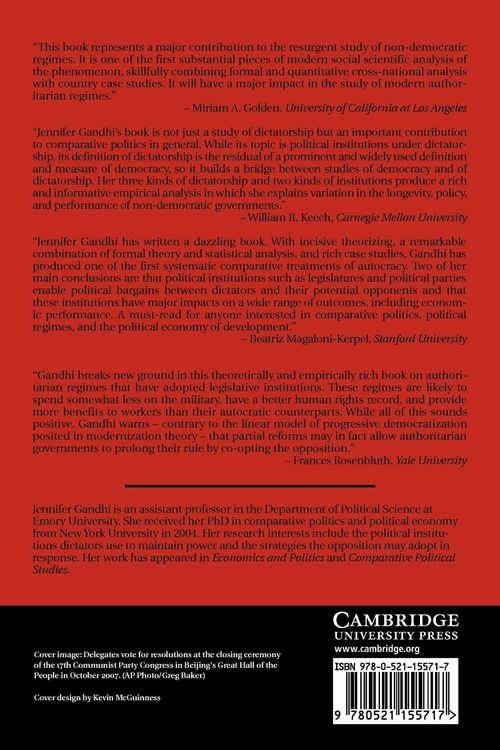 Produktbild: Political Institutions Under Dictatorship