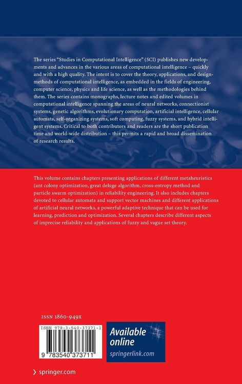 Produktbild: Computational Intelligence in Reliability Engineering