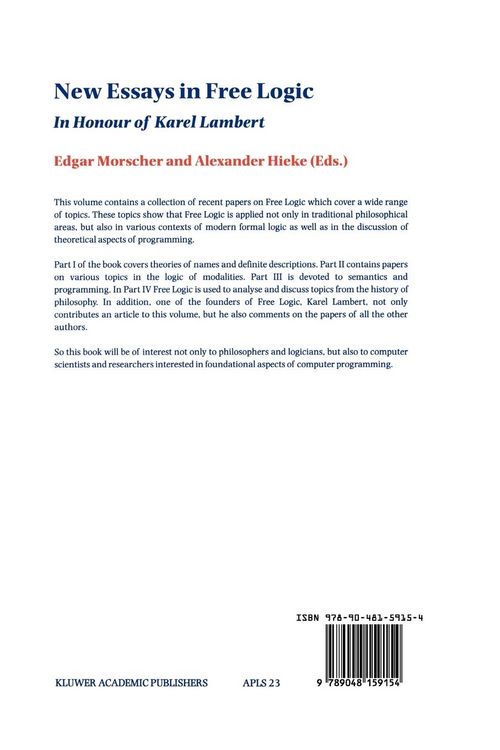 Produktbild: New Essays in Free Logic