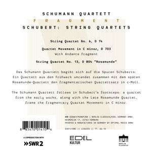 Produktbild: Schubert:Fragment (String Quartets)