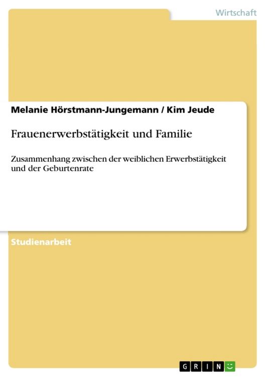 Produktbild: Frauenerwerbst&auml;tigkeit und Familie