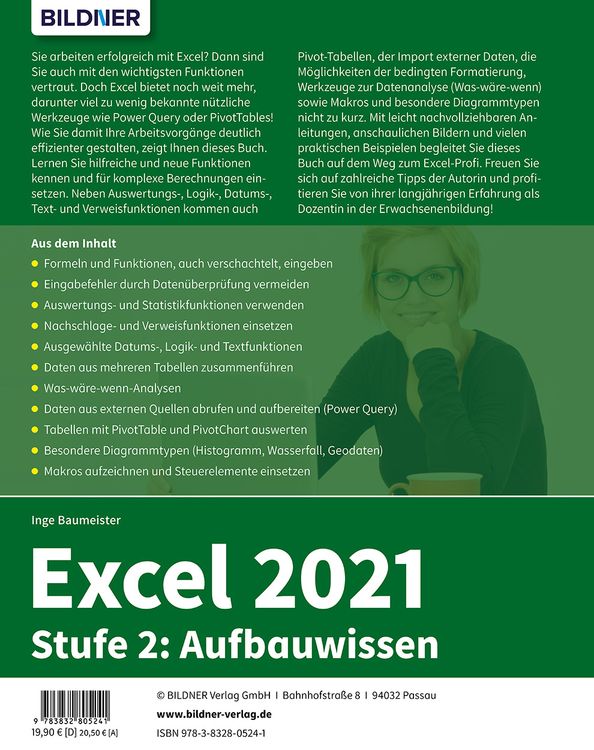 Produktbild: Excel 2021 - Stufe 2: Aufbauwissen