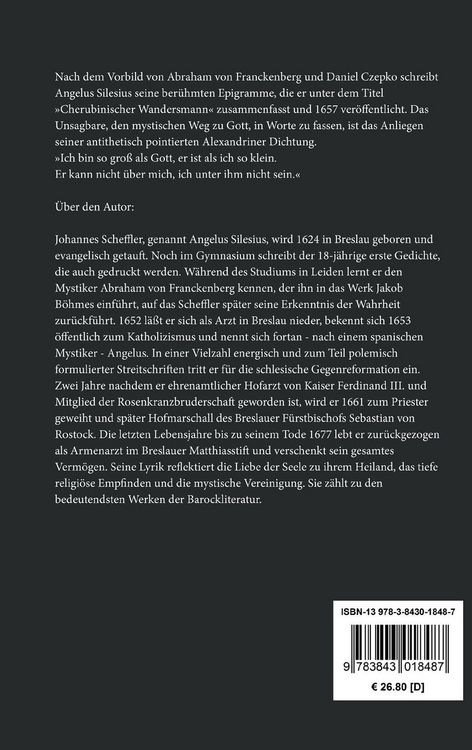 Produktbild: Cherubinischer Wandersmann