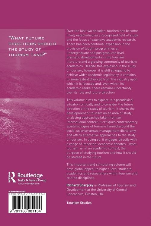 Produktbild: The Study of Tourism