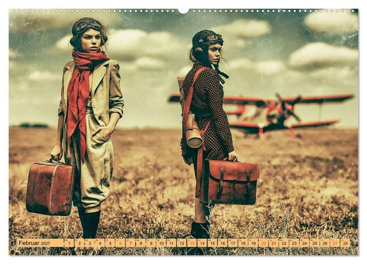 Produktbild: Mit Charme und Propeller (hochwertiger Premium Wandkalender 2027 DIN A2 quer), Kunstdruck in Hochglanz