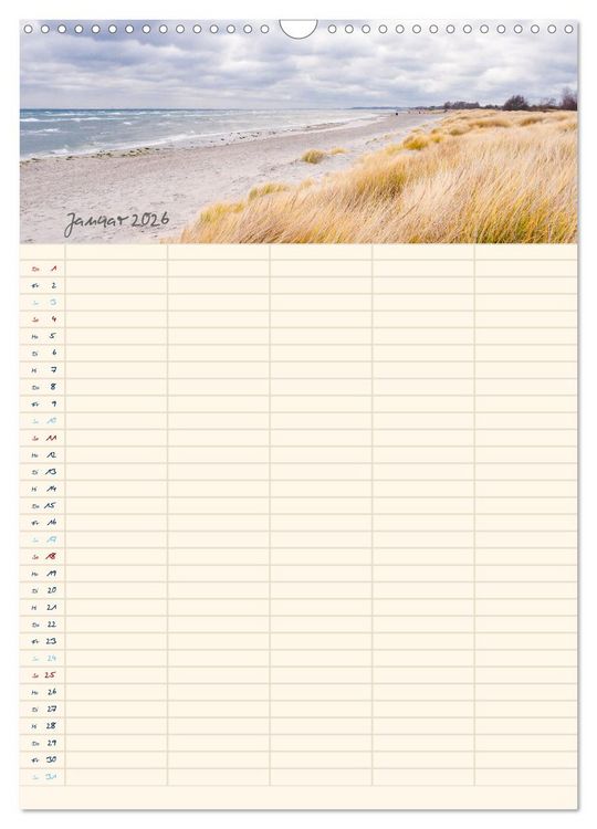 Produktbild: Mit Blick auf's Meer (Wandkalender 2026 DIN A3 hoch), CALVENDO Monatskalender
