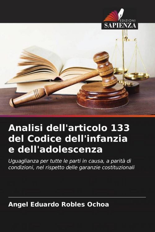 Produktbild: Analisi dell'articolo 133 del Codice dell'infanzia e dell'adolescenza