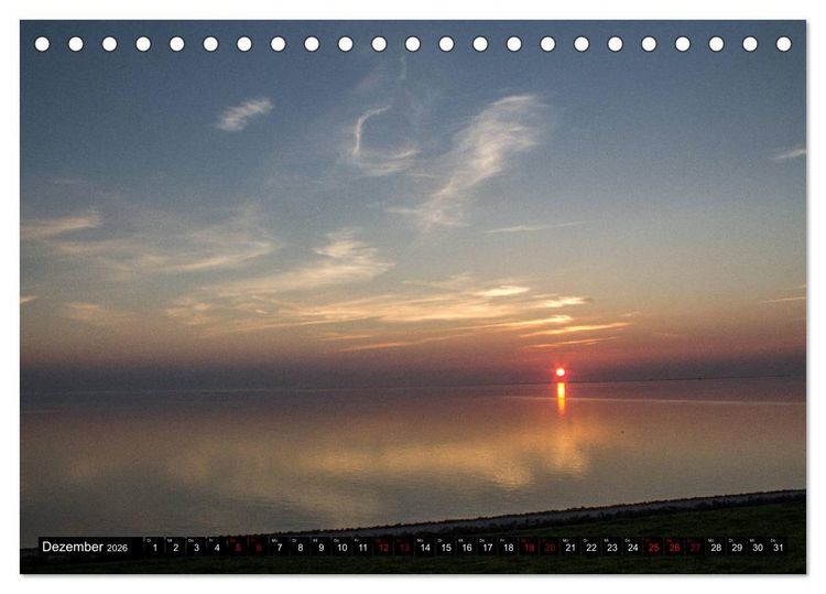 Produktbild: Nordseeinsel Pellworm 2026 (Tischkalender 2026 DIN A5 quer), CALVENDO Monatskalender