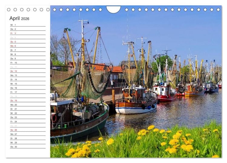 Produktbild: Ostfriesland - zwischen Watt und Moor (Wandkalender 2026 DIN A4 quer), CALVENDO Monatskalender