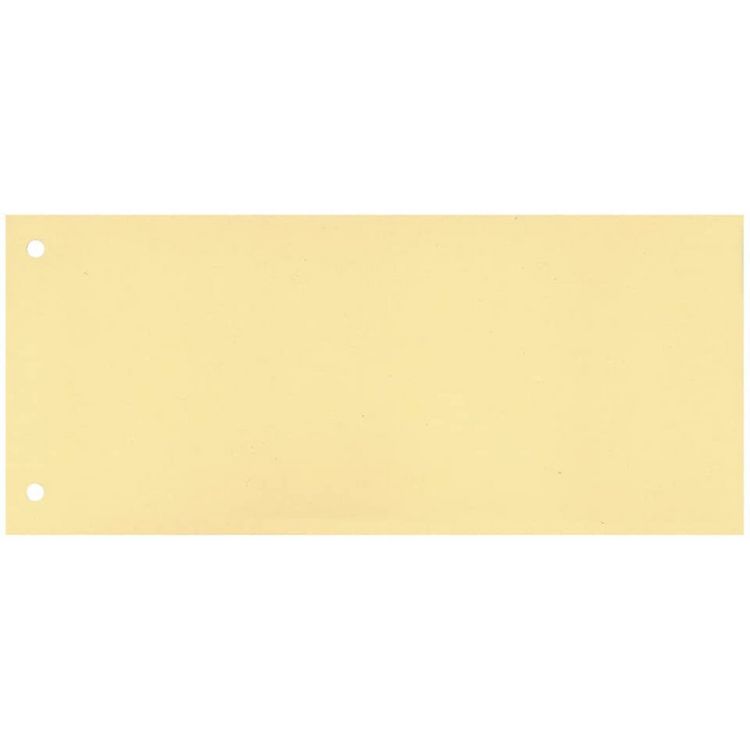 Produktbild: Q-Connect KF00516 Trennstreifen 190 g/qm Karton - gelb, 100 St&uuml;ck