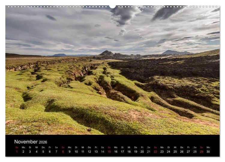 Produktbild: Faszination Island (Wandkalender 2026 DIN A2 quer), CALVENDO Monatskalender
