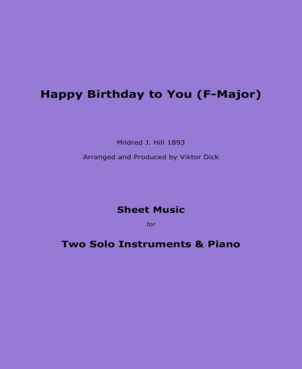 Produktbild: Happy Birthday to You (F-Major)