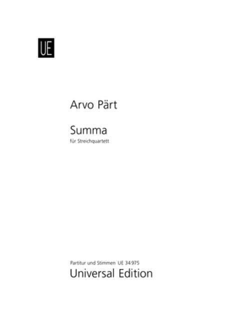 Produktbild: P&auml;rt, A: Summa