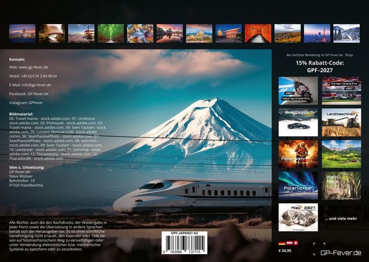 Produktbild: Japan - Im Land der aufgehenden Sonne - 2027 - Kalender DIN A2