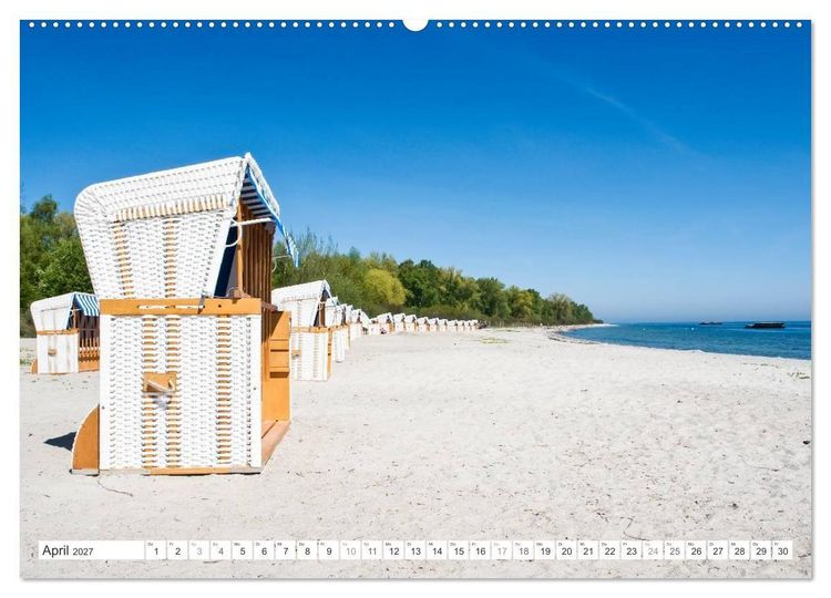 Produktbild: Strandk&ouml;rbe 2027 (Wandkalender 2027 DIN A2 quer), CALVENDO Monatskalender