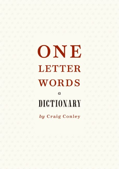 Produktbild: One-Letter Words: A Dictionary