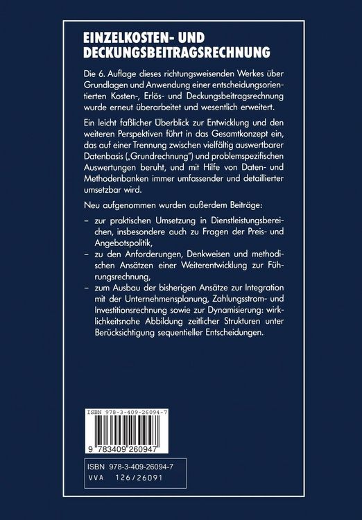 Produktbild: Einzelkosten- und Deckungsbeitragsrechnung
