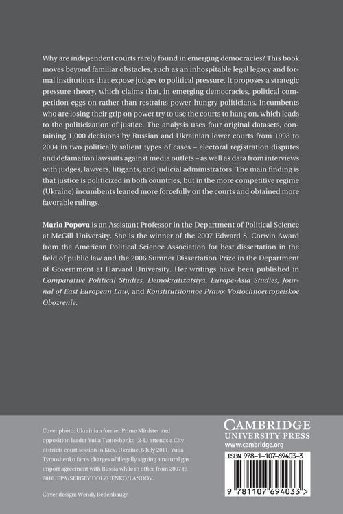 Produktbild: Politicized Justice in Emerging Democracies