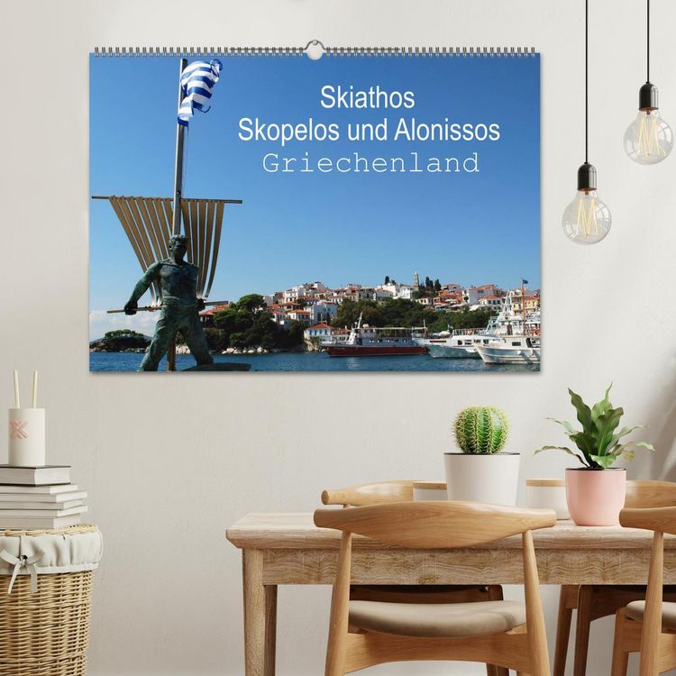 Produktbild: Skiathos Skopelos und Alonissos Griechenland (Wandkalender 2026 DIN A2 quer), CALVENDO Monatskalender