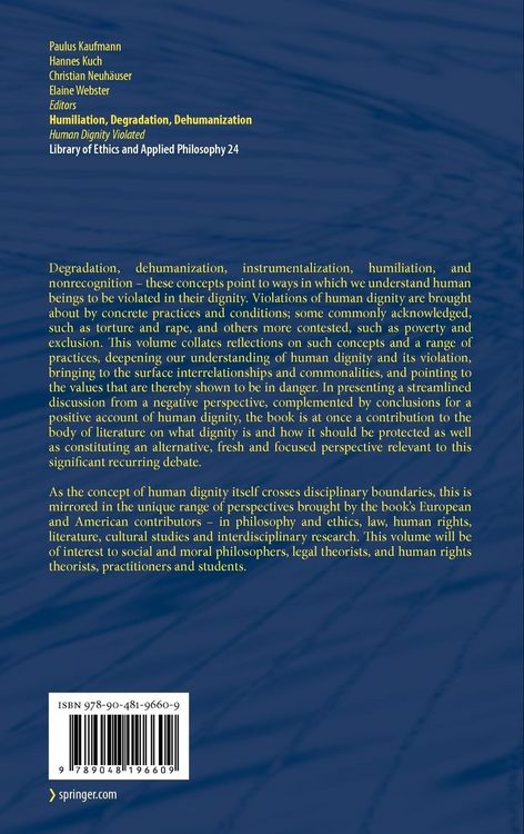 Produktbild: Humiliation, Degradation, Dehumanization