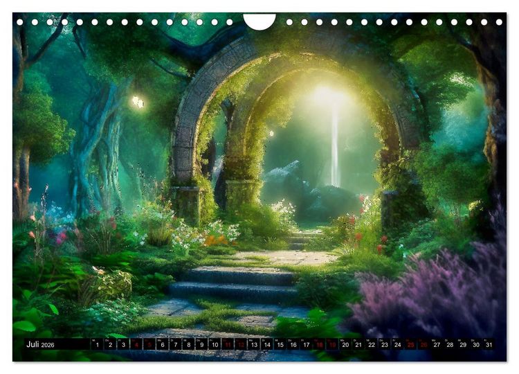 Produktbild: Im Reich der Elben (Wandkalender 2026 DIN A4 quer), CALVENDO Monatskalender